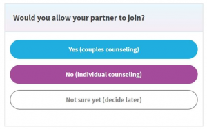 Sing up to ReGain Online Couples Counseling 