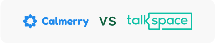 calmerry vs talkspace logos